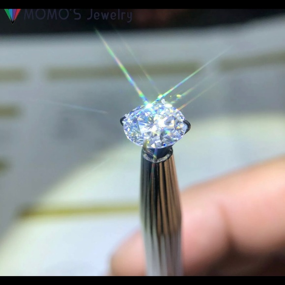 $1500 Moissanite loose gemstones diamonds excellent cut VVS with certificate - Picture 3 of 3